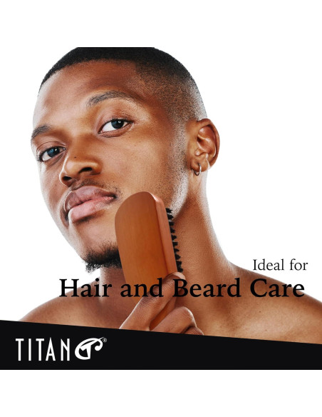 Cepillo Alisador Titan Club Wave - Cerdas de Jabalí Naturales