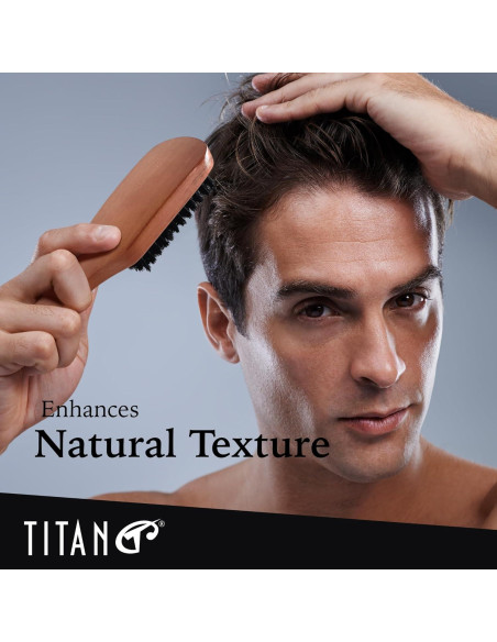 Cepillo Alisador Titan Club Wave - Cerdas de Jabalí Naturales
