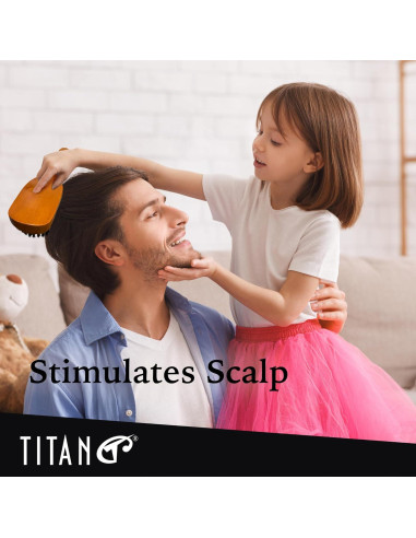 Cepillo Alisador Titan Club Wave - Cerdas de Jabalí Naturales