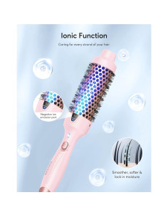 Cepillo Térmico Wavytalk 1.5" (3.81 cm) Rosa con Iones Negativos 2