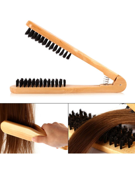 Cepillo Plancha de Cabello Profesional Miskall Doble Cara