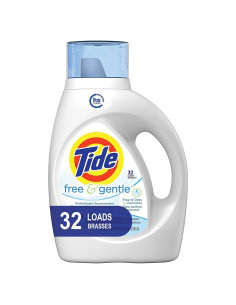 Detergente Líquido para Ropa Tide Free and Gentle 1.42kg