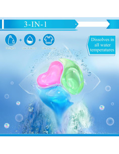 180 Cápsulas Detergente Ropa Heigble 3-en-1 Aroma Frutal 2