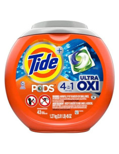Detergente para Ropa Tide Pods Ultra Oxi 3 en 1 43 Unidades
