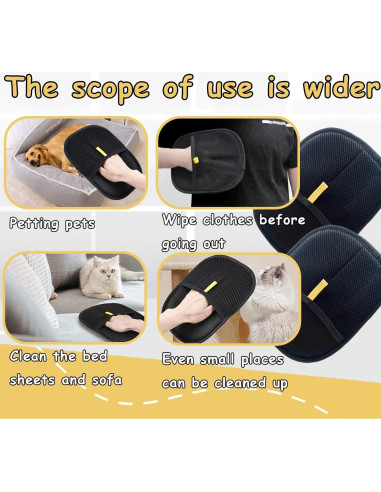 Guantes Electroestáticos Nesgther para Remover Pelo de Mascotas