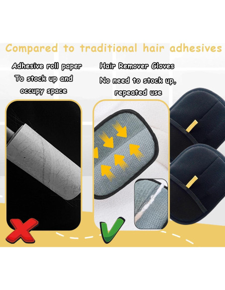 Guantes Electroestáticos Nesgther para Remover Pelo de Mascotas