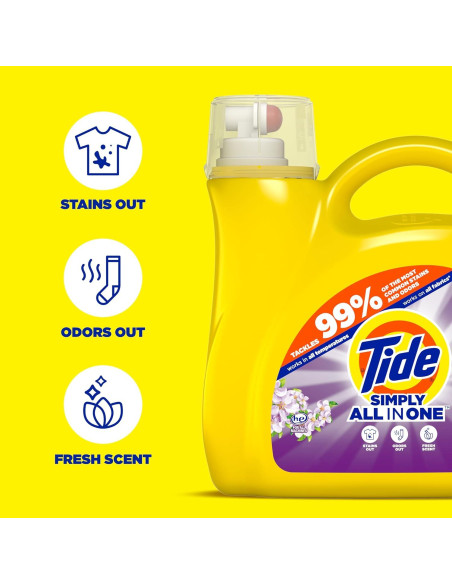 Detergente Líquido Tide Simply Aroma a Flor de Baya 5.38L
