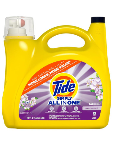 Detergente Líquido Tide Simply Aroma a Flor de Baya 5.38L