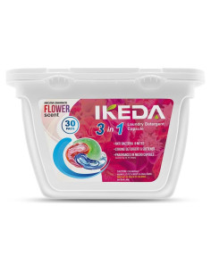 Cápsulas de Detergente para Ropa Ikeda 3 en 1 30 Cuentas 10g