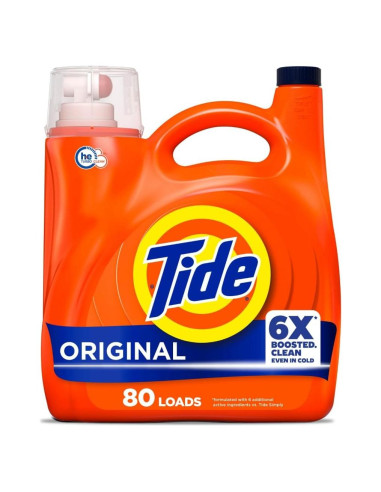 Detergente Líquido para Ropa Tide Original 2.96 L - 80 Lavados