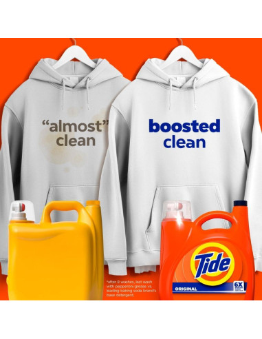 Detergente Líquido para Ropa Tide Original 2.96 L - 80 Lavados