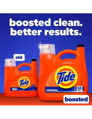 Detergente Líquido para Ropa Tide Original 2.96 L - 80 Lavados