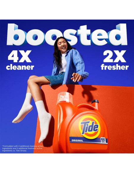 Detergente Líquido para Ropa Tide Original 2.96 L - 80 Lavados