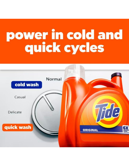 Detergente Líquido para Ropa Tide Original 2.96 L - 80 Lavados
