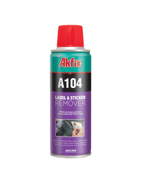 Akfix A104 Removedor de Etiquetas Spray 190 g - Limpiador Multiuso Akfix A104 Removedor de Etiquetas Spray 190 g - Limpiador Multiuso