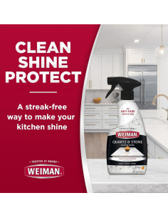 Limpiador y Pulidor de Cuarzo Weiman 2x473ml con Toalla 2