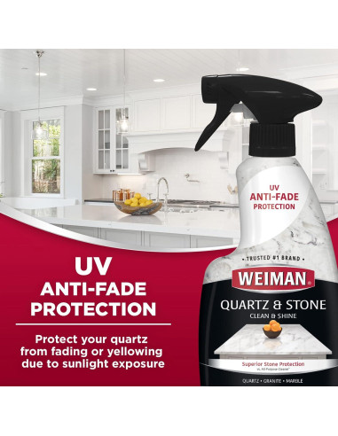 Limpiador y Pulidor de Cuarzo Weiman 2x473ml con Toalla