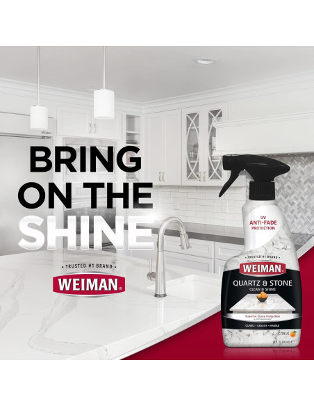 Limpiador y Pulidor de Cuarzo Weiman 2x473ml con Toalla