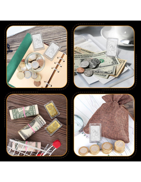 45 Cápsulas de Almacenamiento para Barras de Plata 1 oz HESHUYU