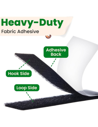 Cinta Adhesiva de Gancho y Bucle ECOHomes 1x4 cm - 16 Conjuntos