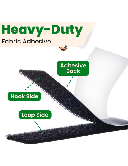 Cinta Adhesiva de Gancho y Bucle ECOHomes 1x4 cm - 16 Conjuntos