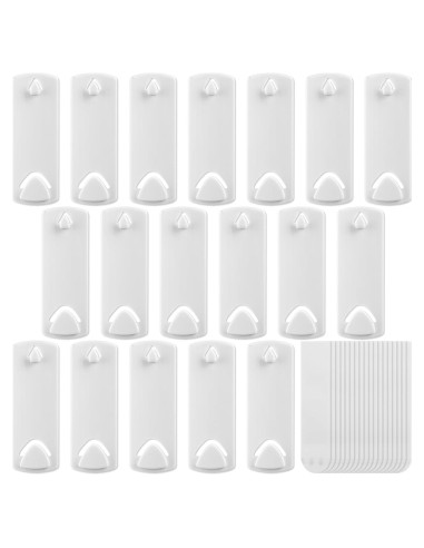 18 Ganchos Adhesivos para Cuadros Command - Sin Clavos, Blanco