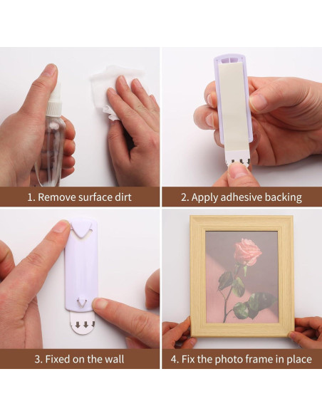 18 Ganchos Adhesivos para Cuadros Command - Sin Clavos, Blanco