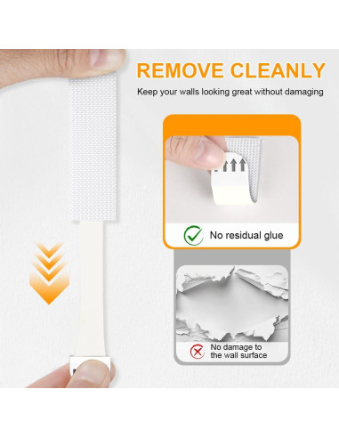 Tiras Adhesivas para Colgar Cuadros Huayoto 32 Pares 0.64 kg