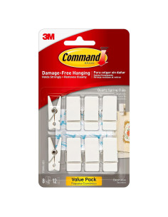 Ganchos de Primavera Command Cuarzo 8 Unidades Sin Daños