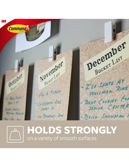 Ganchos de Primavera Command Cuarzo 8 Unidades Sin Daños