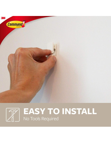 Ganchos de Primavera Command Cuarzo 8 Unidades Sin Daños