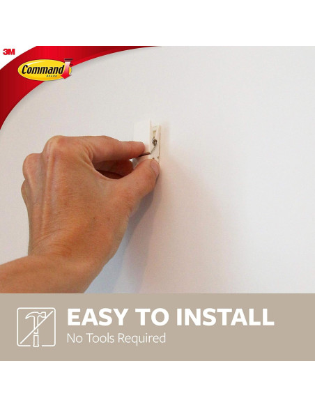 Ganchos de Primavera Command Cuarzo 8 Unidades Sin Daños