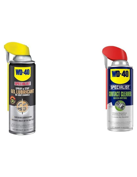 Paquete Spray WD-40 Specialist Gel Lubricante 283.5 g y Limpiador 311 g
