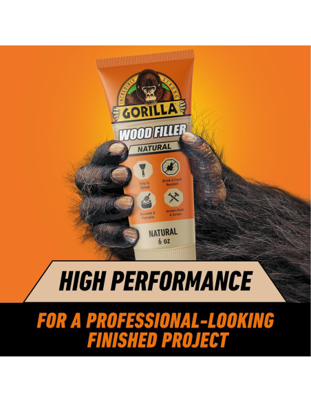 Relleno de Madera Gorilla 170g Natural Resistente al Agua