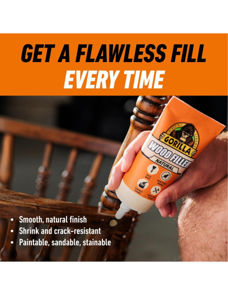 Relleno de Madera Gorilla 170g Natural Resistente al Agua