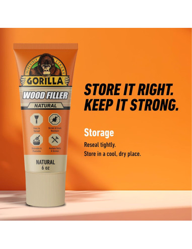 Relleno de Madera Gorilla 170g Natural Resistente al Agua