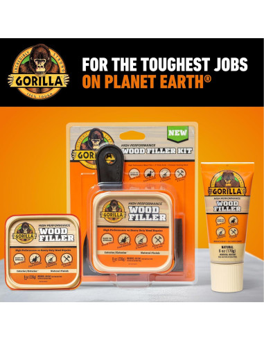 Relleno de Madera Gorilla 170g Natural Resistente al Agua