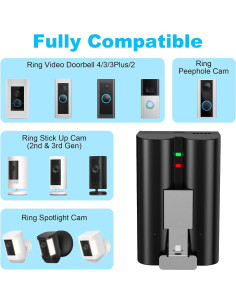Batería de Reemplazo Anegine para Timbre Ring 6040mAh LCD 2