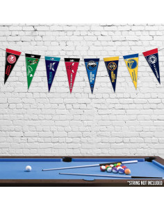 Conjunto de Mini Banderines de Fieltro Rico NBA 10 x 23 cm 2