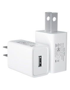 Paquete de 2 Cargadores USB 5V 2A para Cámaras de Seguridad