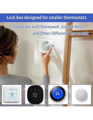 Caja de bloqueo para termostato Young Dance con llave 12x11.5 cm