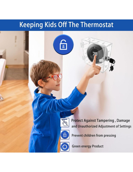 Caja de bloqueo para termostato Young Dance con llave 12x11.5 cm