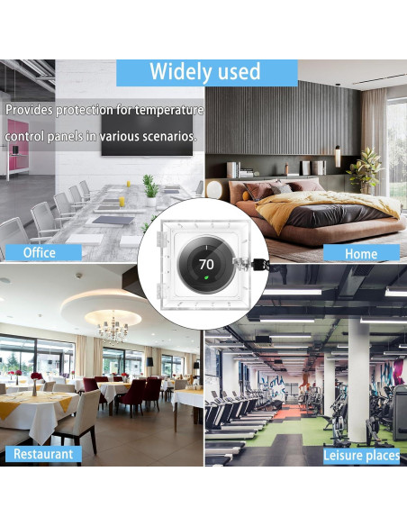 Caja de bloqueo para termostato Young Dance con llave 12x11.5 cm