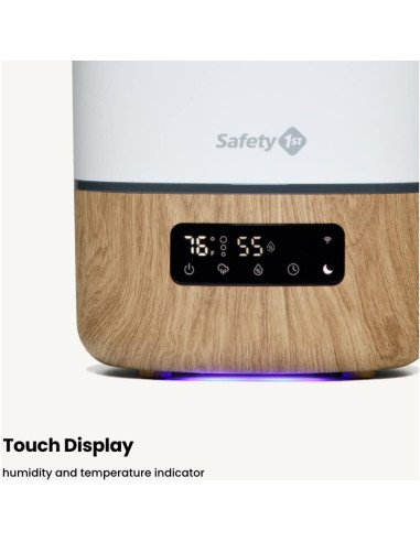 Humidificador Inteligente Safety 1st 3.8L con App y Luz Nocturna