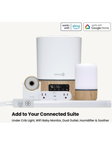 Humidificador Inteligente Safety 1st 3.8L con App y Luz Nocturna