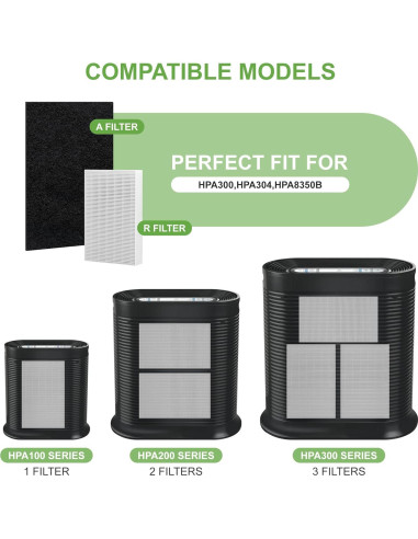 Filtro HEPA y Carbón Activado Outbeg R3 para HPA300