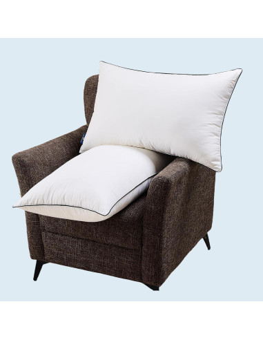 Juego de 2 almohadas de plumas Mosluna tamaño Queen