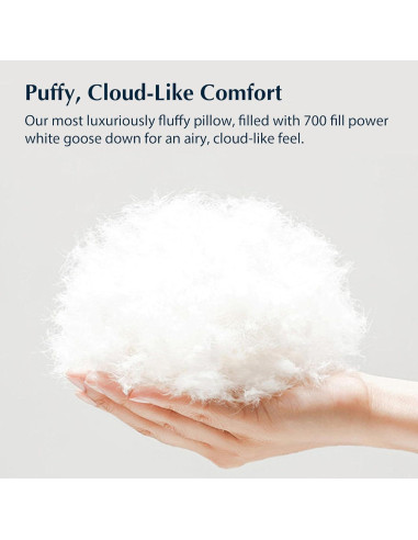 Almohada de Plumas de Ganso Pacific Coast Queen 700 Relleno