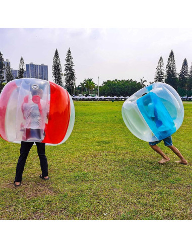 Bolas Inflables Sumo 122 cm SUNSHINE-MALL 2 Pcs Rojo/Azul