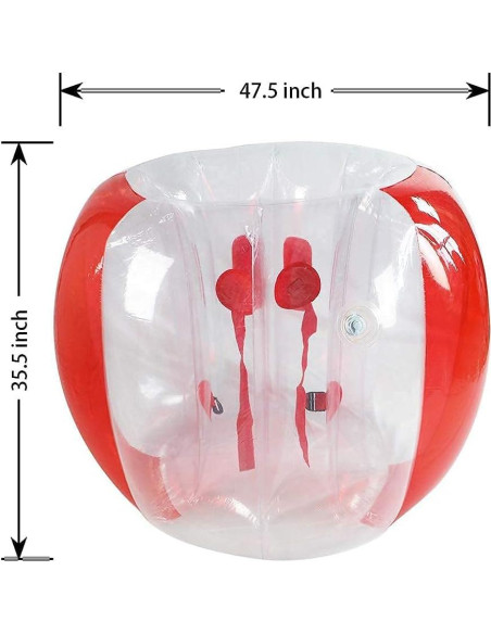 Bolas Inflables Sumo 122 cm SUNSHINE-MALL 2 Pcs Rojo/Azul